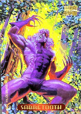 1994 Masterpieces Sabretooth #102 card