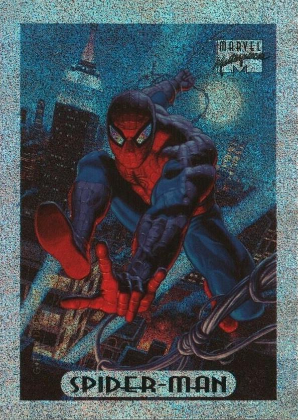 1994 Masterpieces Spider-man [Silver Holofoil] #8 card
