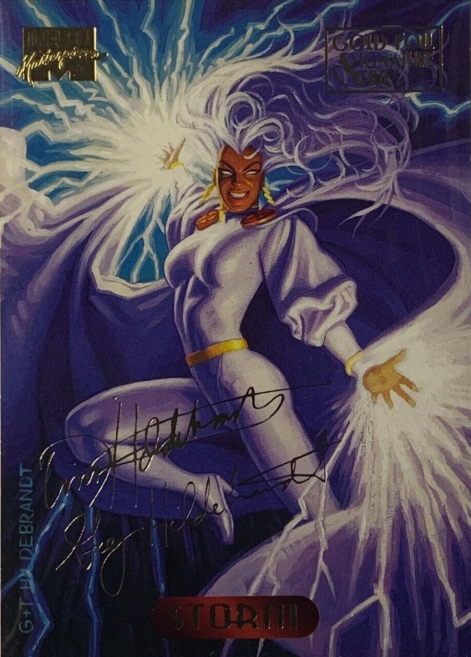 1994 Masterpieces Storm [Gold Foil Signature] #118 card