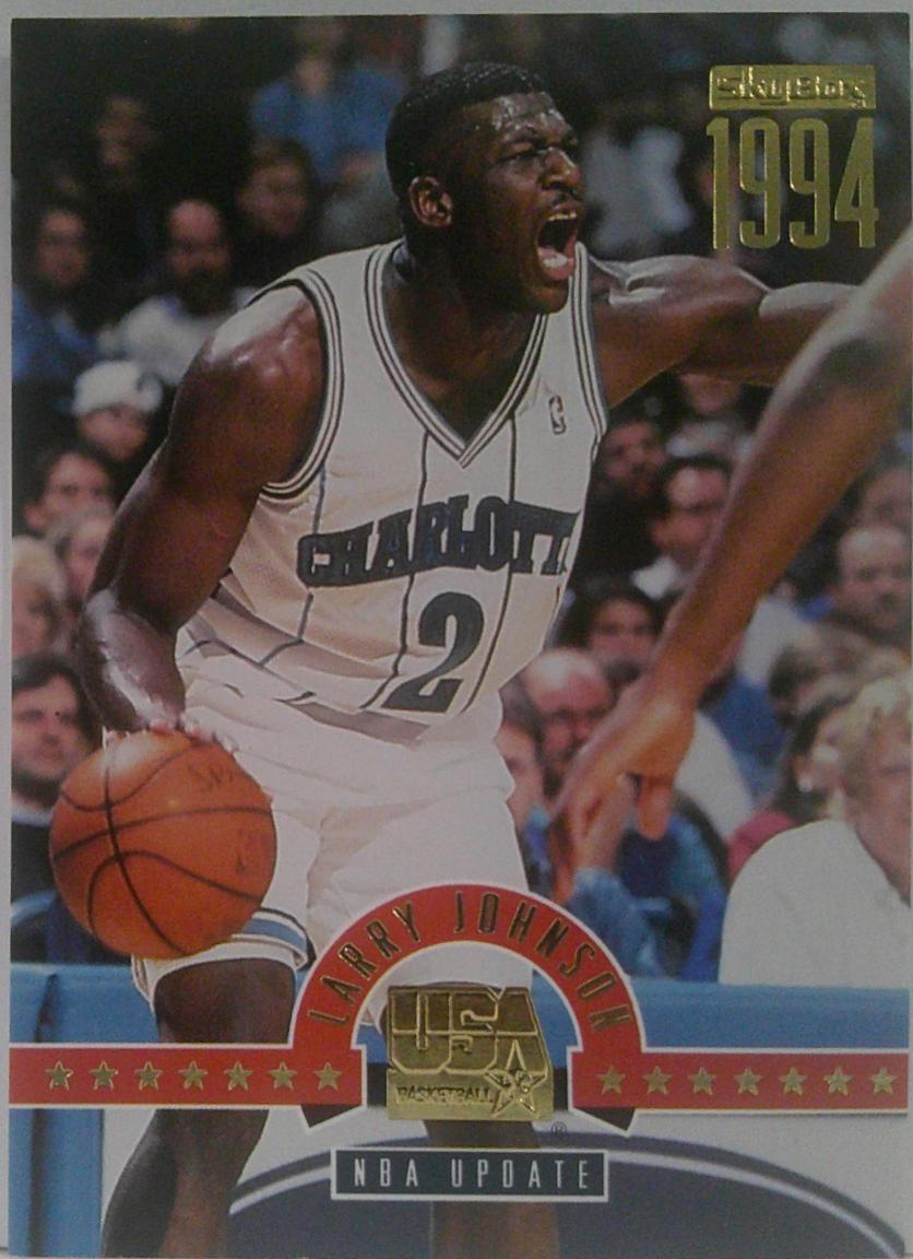 1994 Skybox USA Basketball Larry Johnson [Gold] #10 card