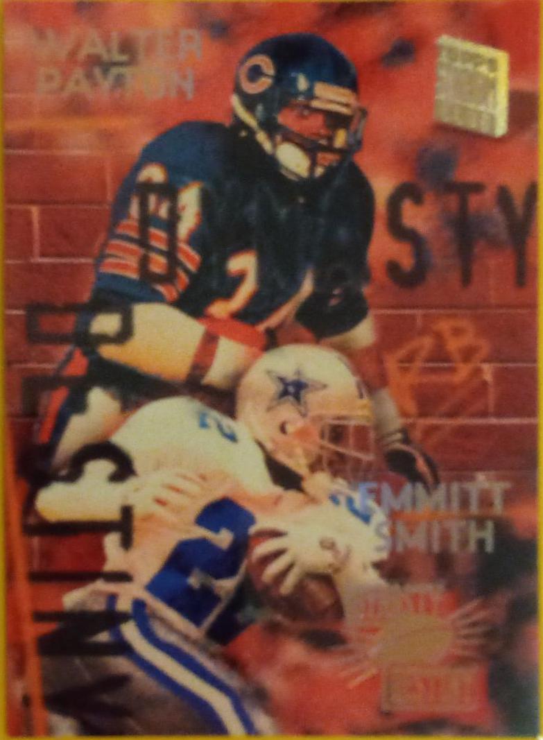 1994 Stadium Club Dynasty & Destiny Walter Payton  Emmitt Smith #1 card