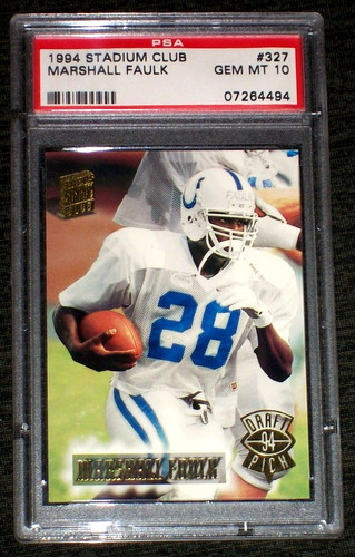 1994 Stadium Club Marshall Faulk #327 card