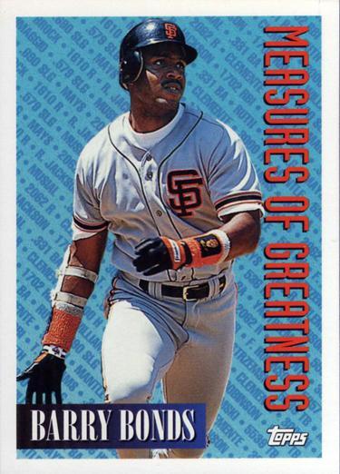 1994 Topps Barry Bonds #605 card