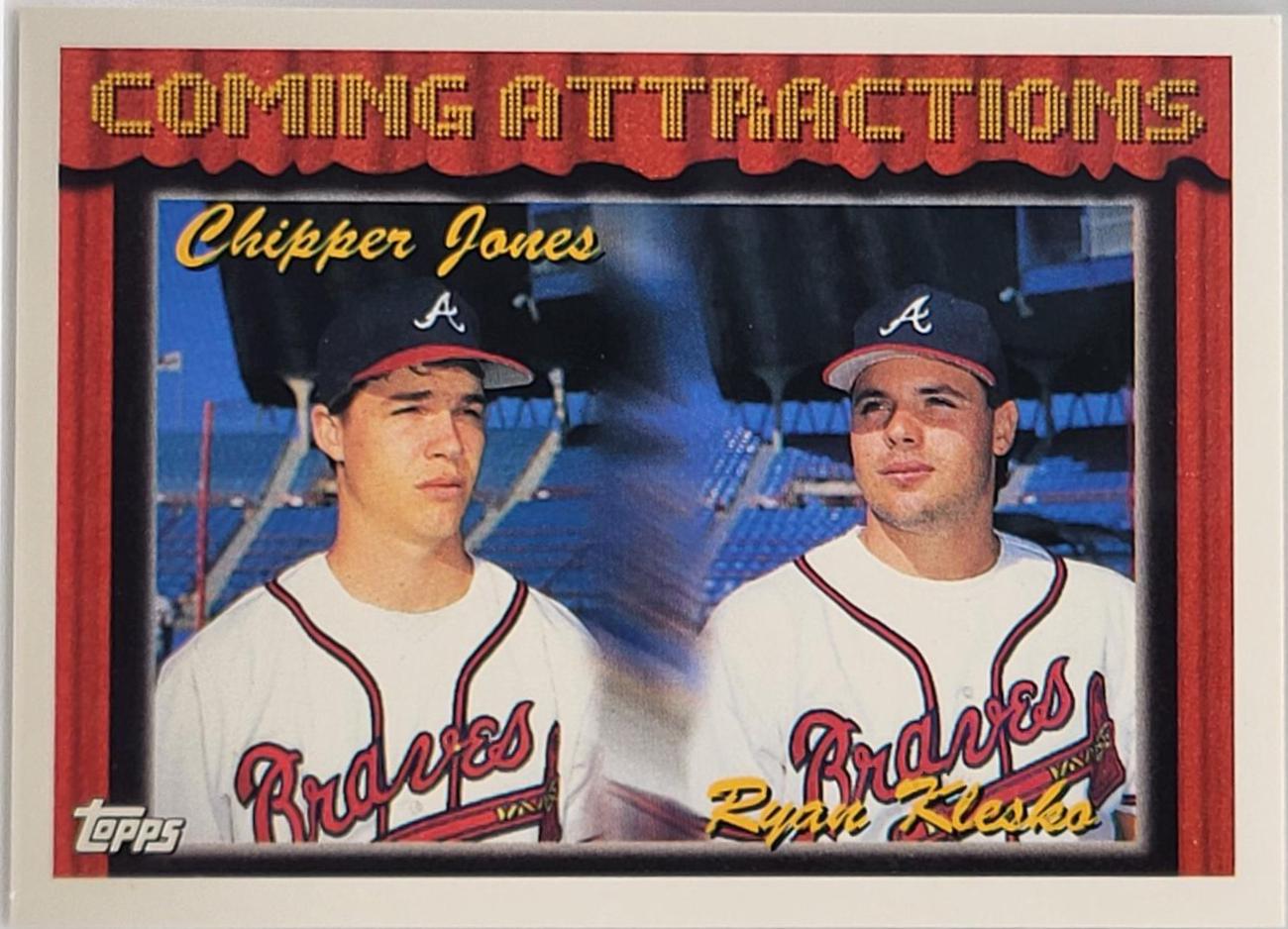 1994 Topps Chipper Jones / Ryan Klesko #777 card