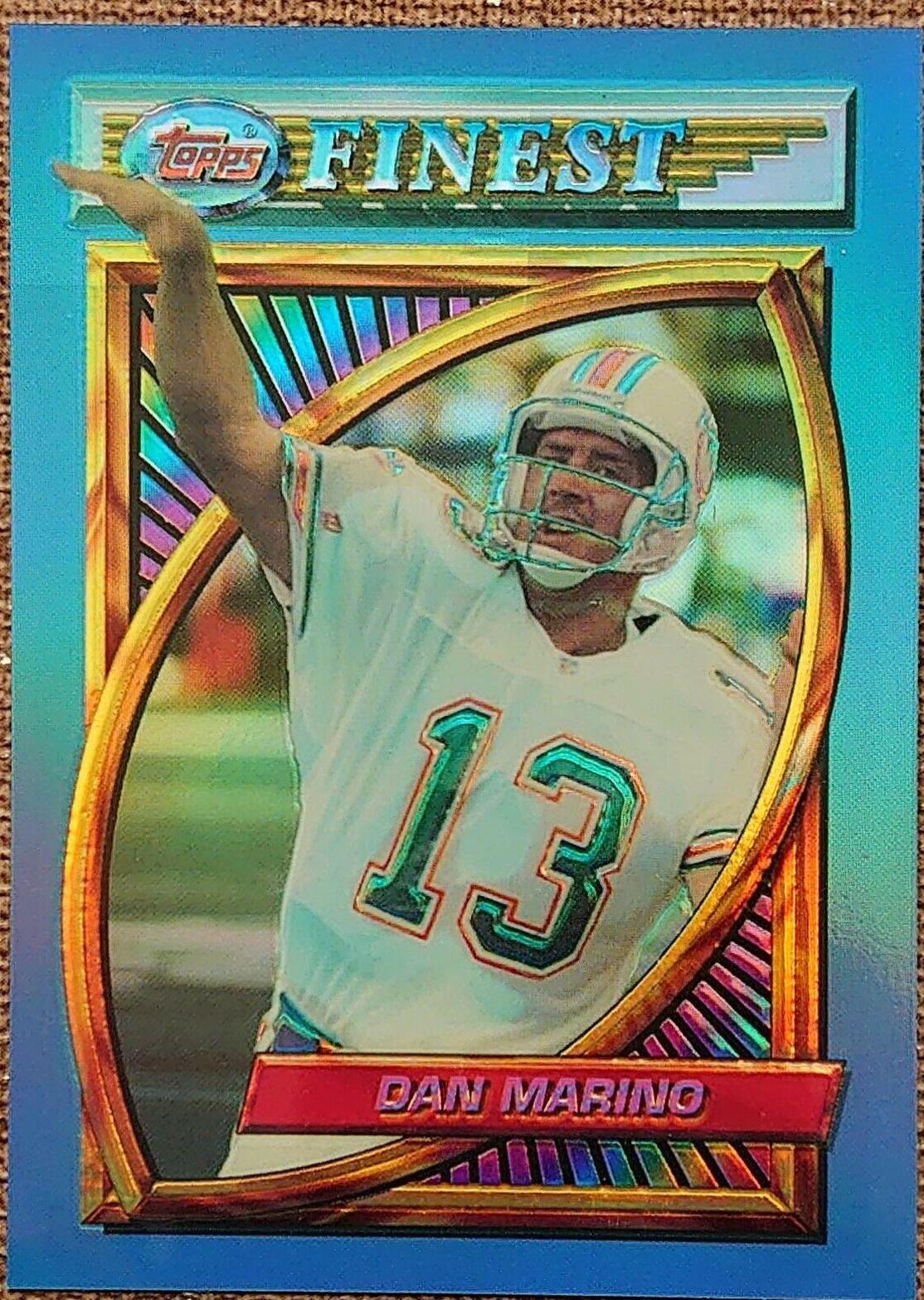 1994 Topps Finest Dan Marino [Refractor] #142 card