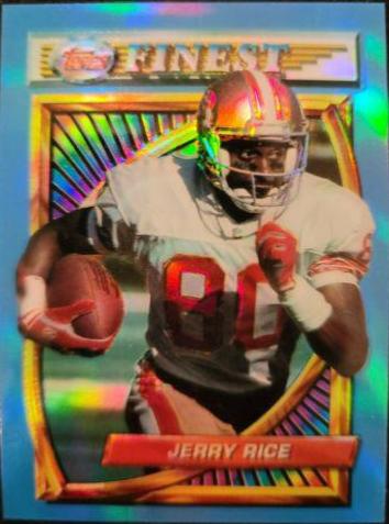 1994 Topps Finest Jerry Rice [Refractor] #12 card