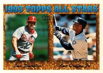 1994 Topps Gold Len Dykstra, Ken Griffey, Jr #388 card