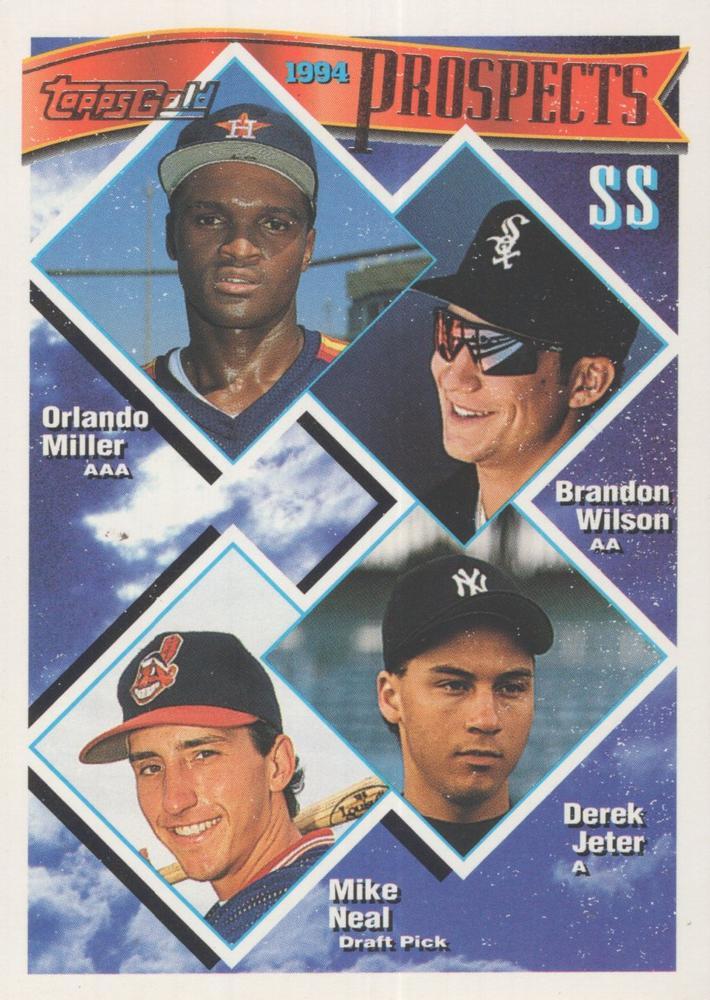 1994 Topps Gold Prospects: Miller, Wilson, Jeter, Neal #158 card