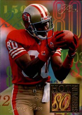 1994 Ultra Flair Hot Numbers Jerry Rice #9 card