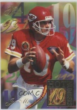 1994 Ultra Flair Hot Numbers Joe Montana #8 card