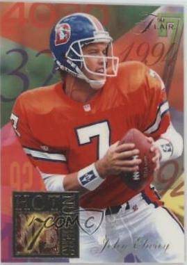 1994 Ultra Flair Hot Numbers John Elway #4 card