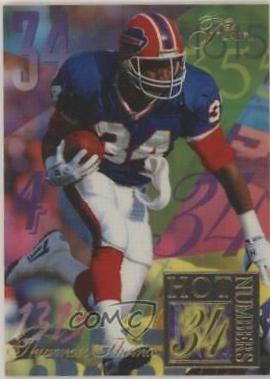 1994 Ultra Flair Hot Numbers Thurman Thomas #14 card