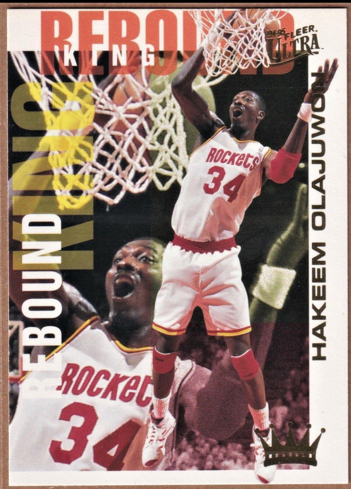 1994 Ultra Rebound Kings Hakeem Olajuwon #6 card