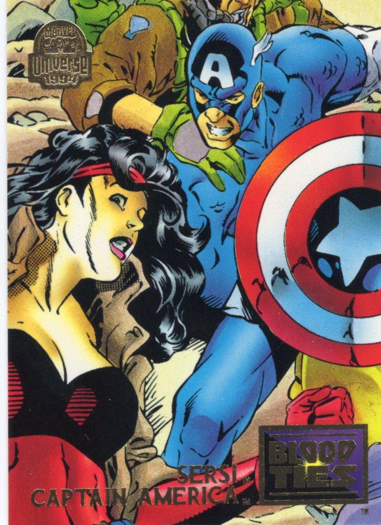1994 Universe Sersi & Captain America #34 card
