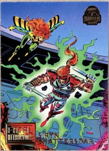 1994 Universe Siryn & Shatterstar #11 card