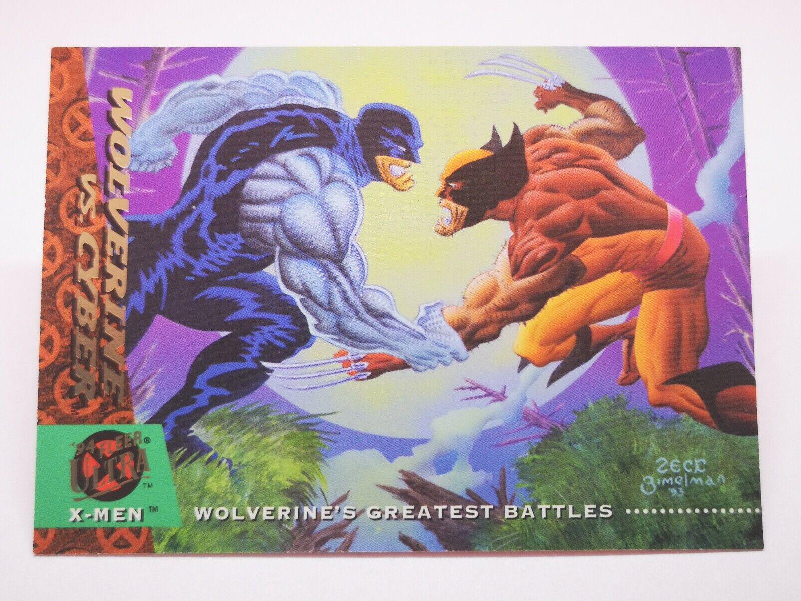 1995 1994 Ultra X-Men Wolverine vs. Cyber #138 card