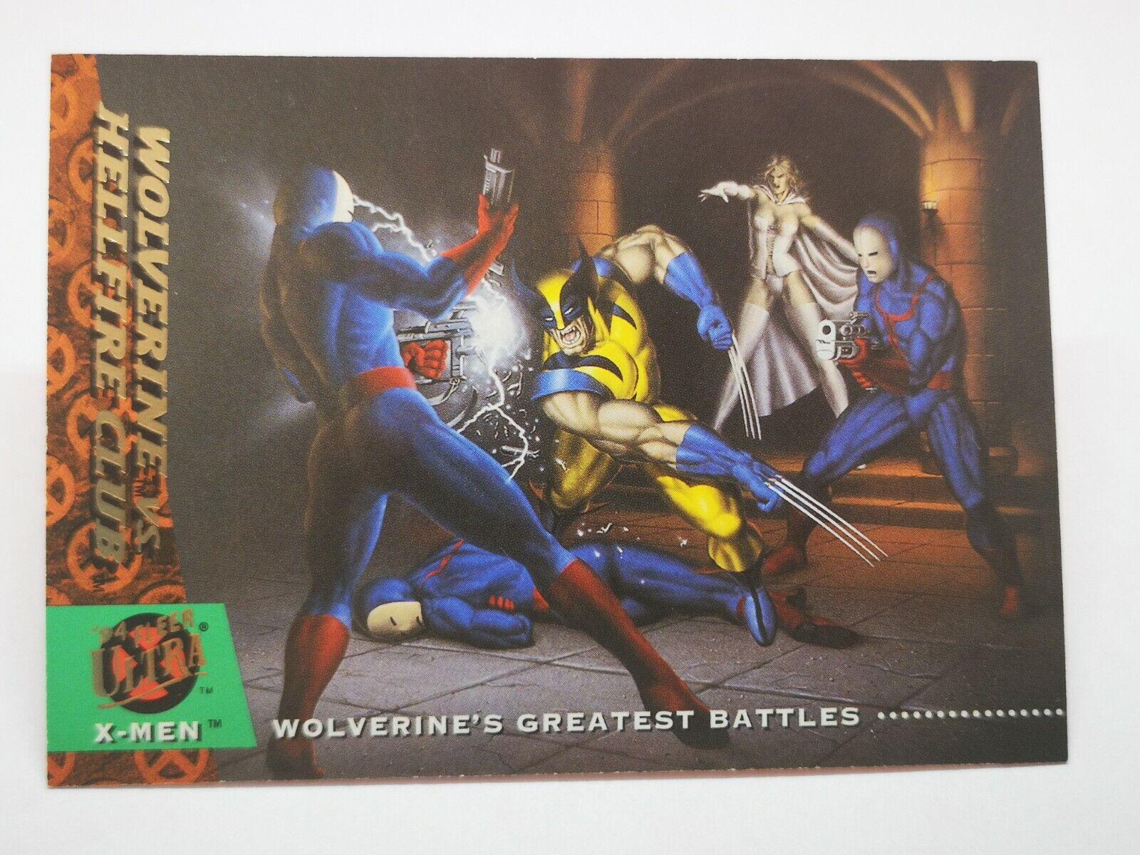 1995 1994 Ultra X-Men Wolverine vs. Hellfire Club #144 card