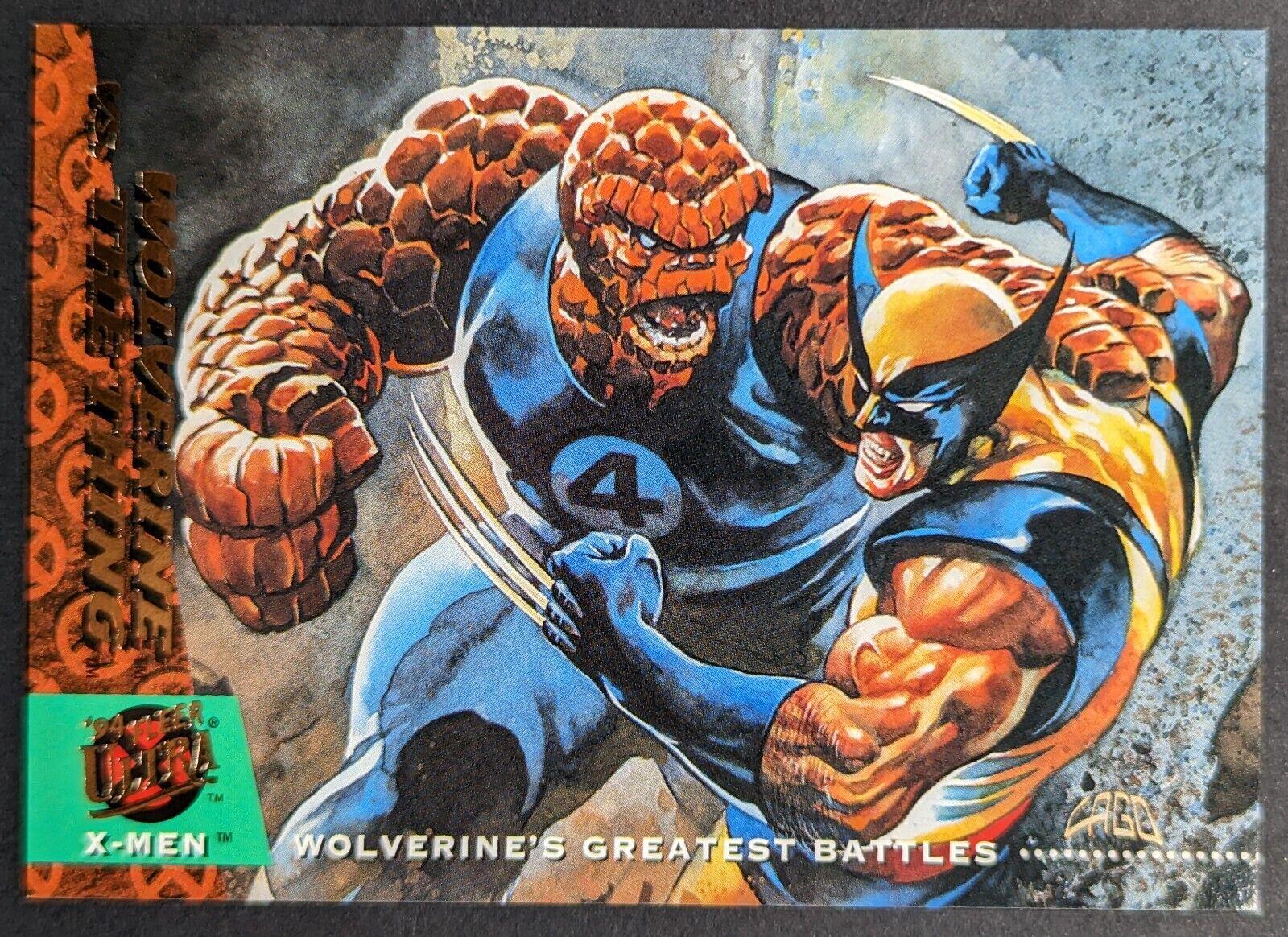 1995 1994 Ultra X-Men Wolverine vs. the Thing #141 card