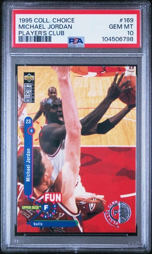 1995 Collector's Choice Michael Jordan [Player's Club Platinum] #169 card