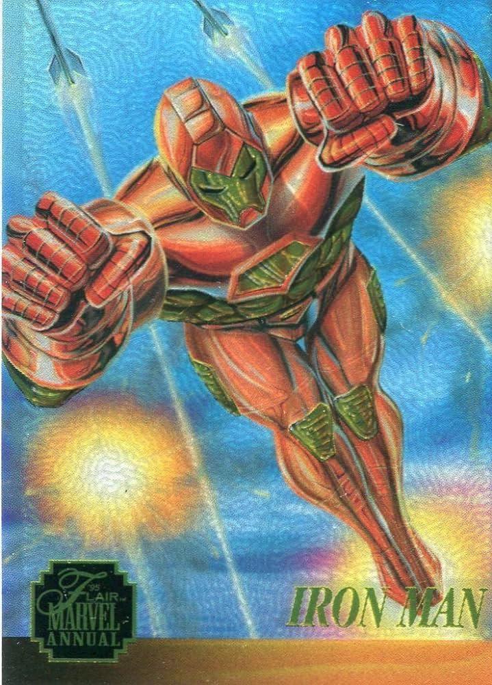 1995 Flair Chromium Iron Man #3 card
