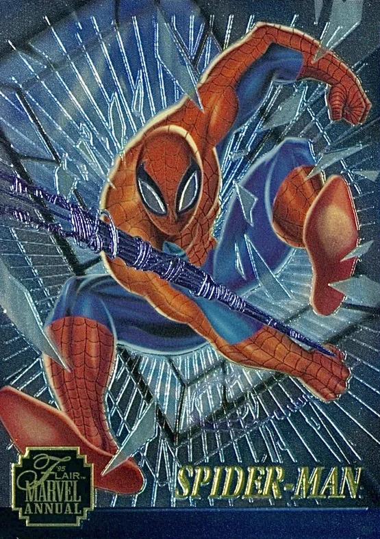 1995 Flair Chromium Spider-Man #1 card
