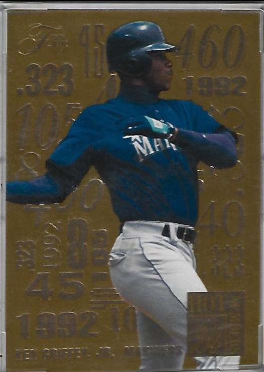 1995 Flair Hot Numbers Ken Griffey Jr #4 card