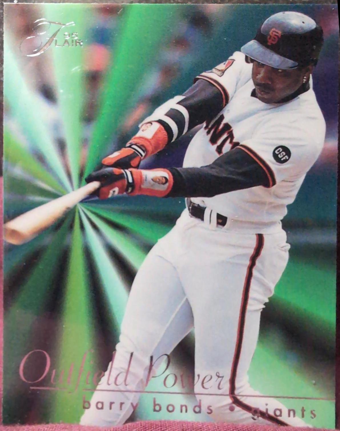 1995 Flair Outfield Power Barry Bonds #3 card
