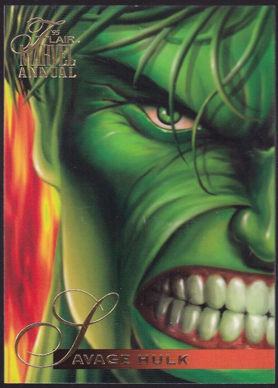 1995 Flair Savage Hulk #84 card