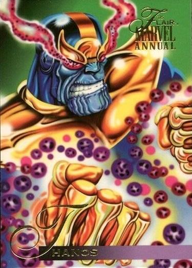 1995 Flair Thanos #128 card