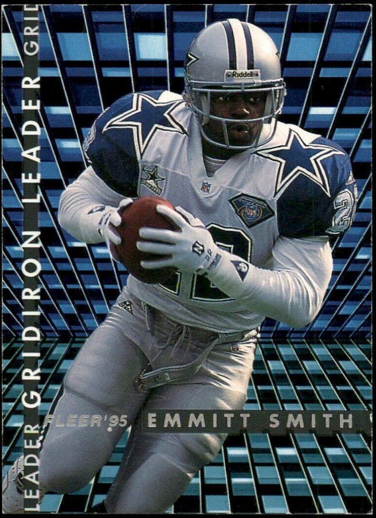 1995 Fleer Gridiron Leaders Emmitt Smith #7 card