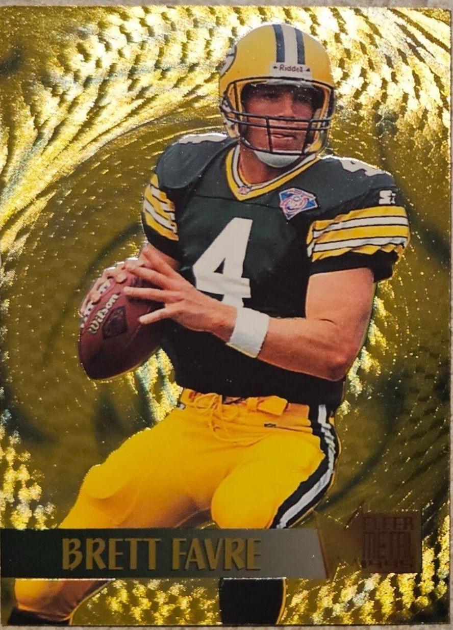 1995 Fleer Metal Gold Blaster Brett Favre #6 card