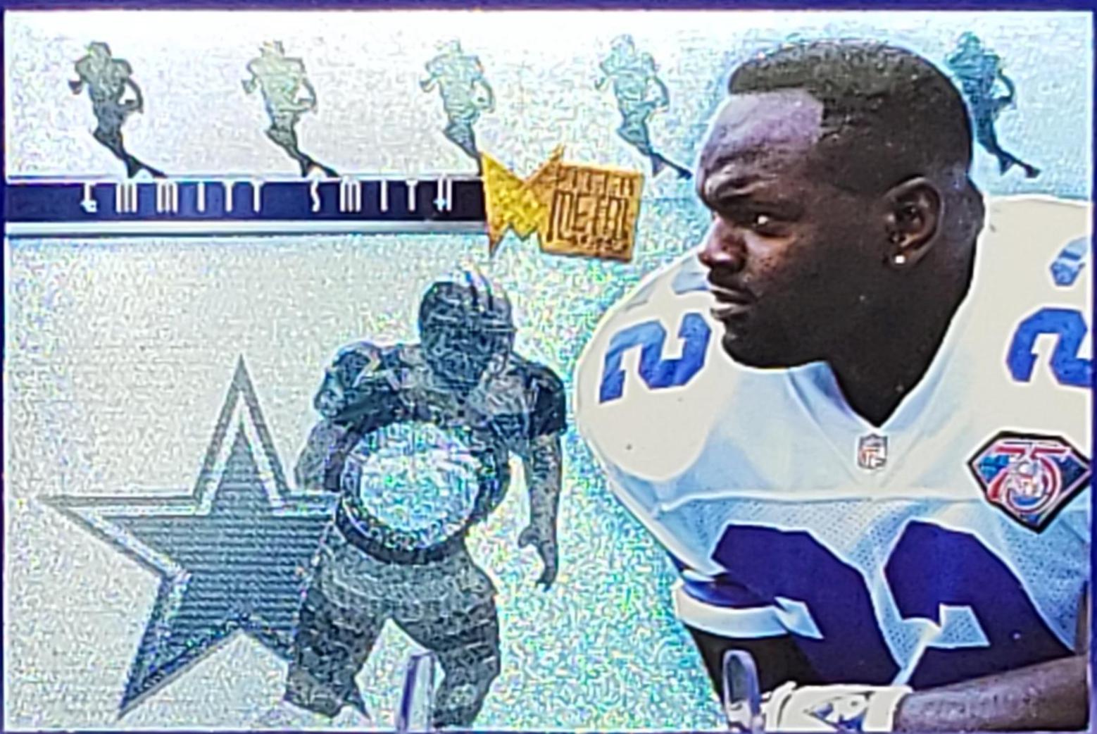 1995 Fleer Metal Platinum Portraits Emmitt Smith #10 card