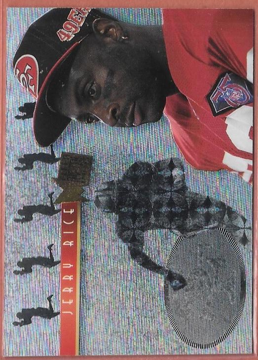 1995 Fleer Metal Platinum Portraits Jerry Rice #6 card