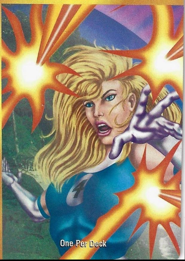 1995 Fleer Overpower Invisible Woman: Invisible Woman card