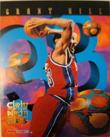 1995 Hoops Number Crunchers Grant Hill #3 card
