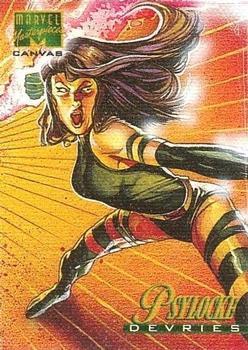 1995 Masterpieces Canvas Psylocke #16 card