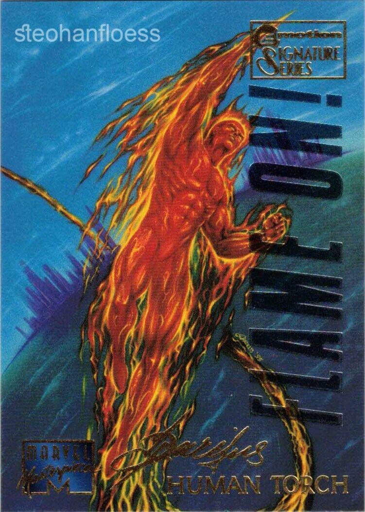 1995 Masterpieces Human Torch [Emotion Signature] #44 card