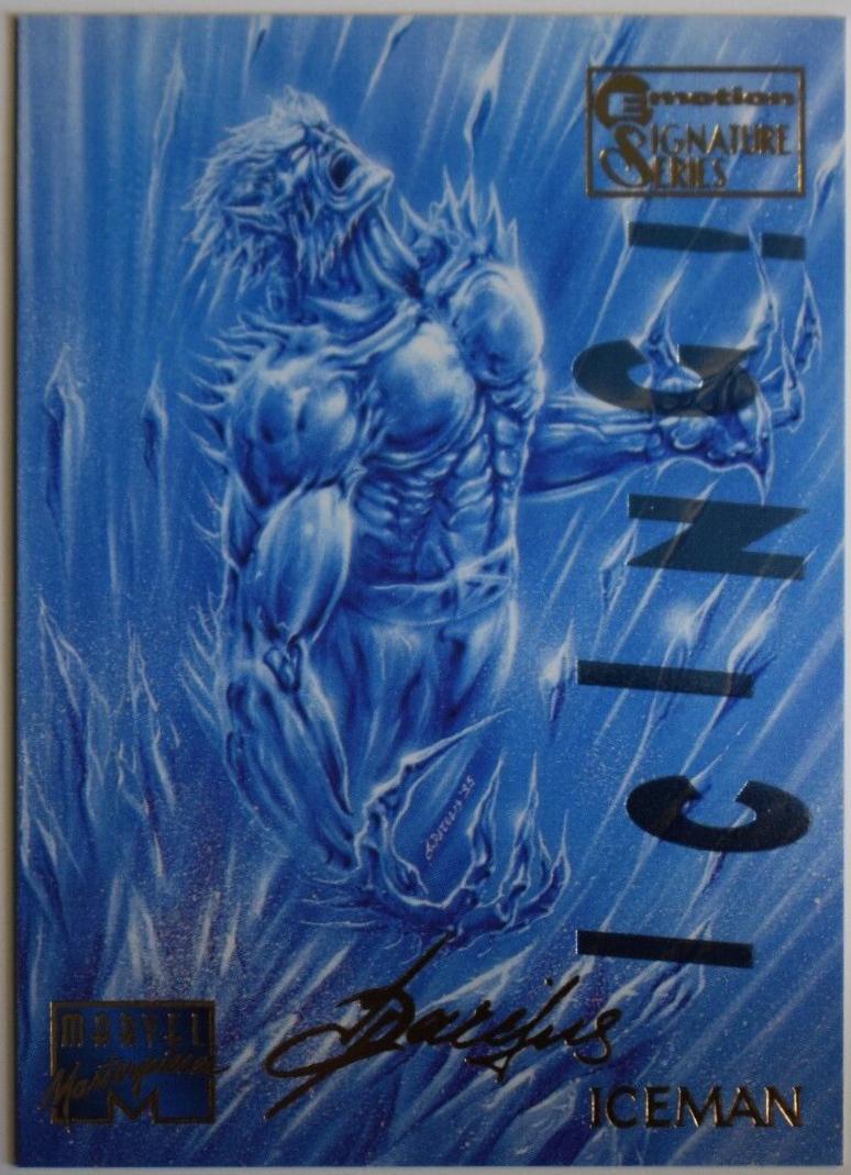 1995 Masterpieces Iceman [Emotion Signature] #48 card
