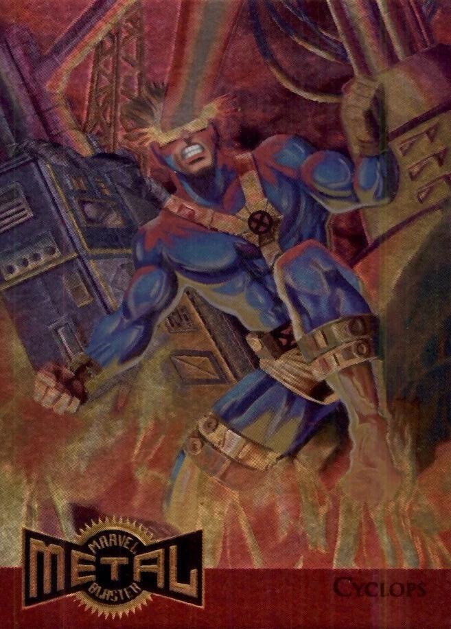 1995 Metal Blaster Cyclops #3 card