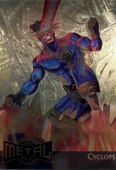1995 Metal Blaster Cyclops [Gold] #3 card