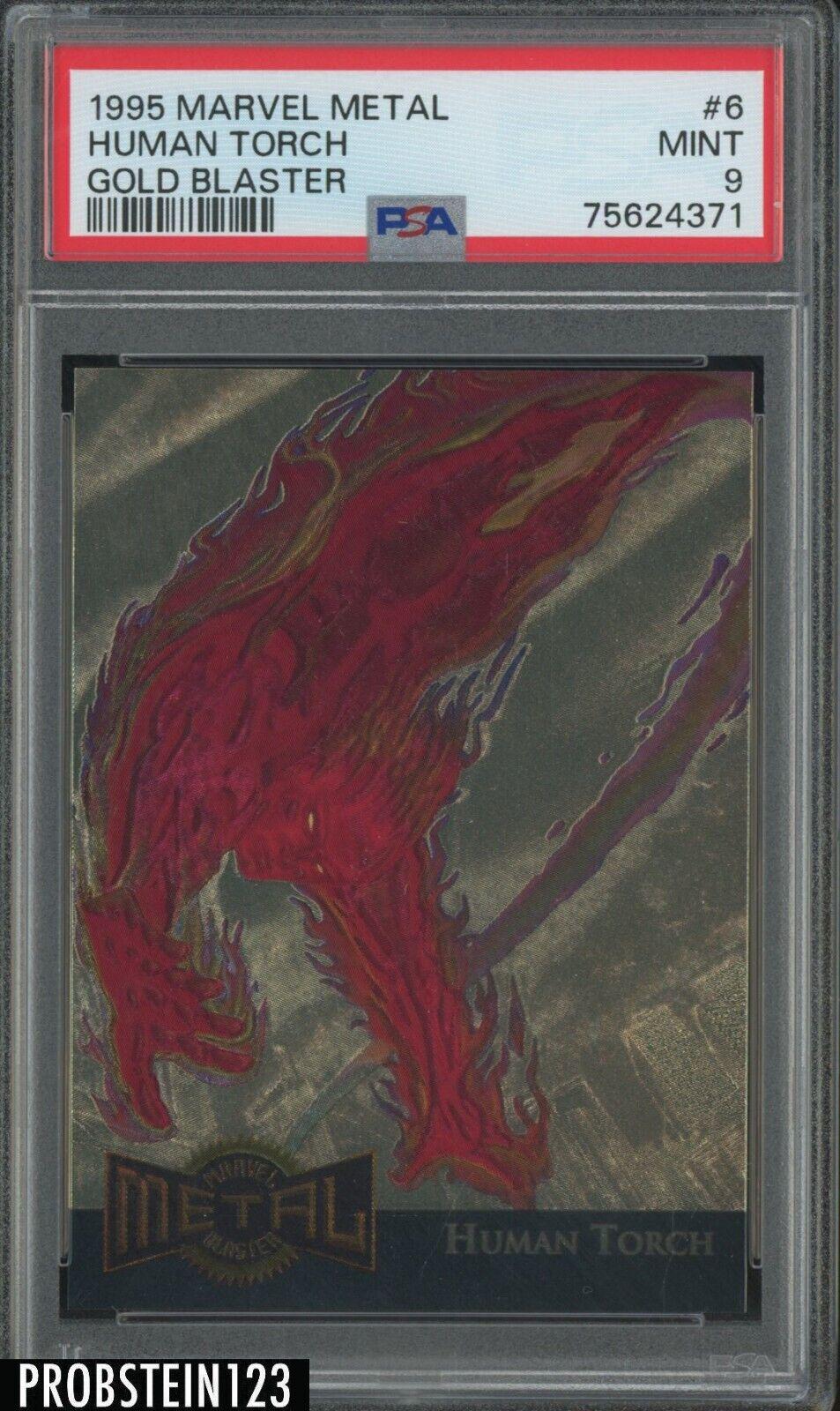 1995 Metal Blaster Human Torch [Gold] #6 card