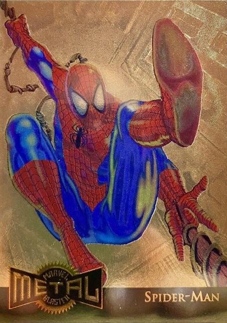 1995 Metal Blaster Spider-Man [Gold] #12 card