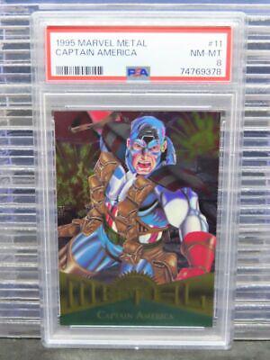 1995 Metal Captain America #11 card