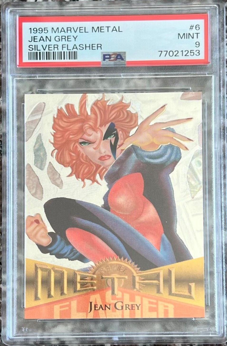 1995 Metal Jean Grey [Silver Flasher] #6 card