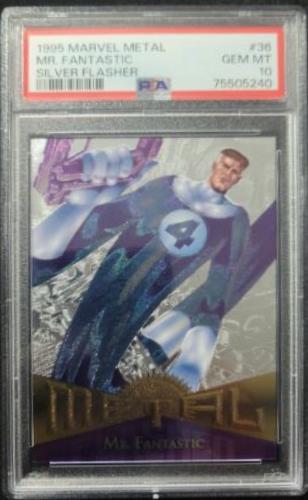 1995 Metal Mr. Fantastic [Silver Flasher] #36 card