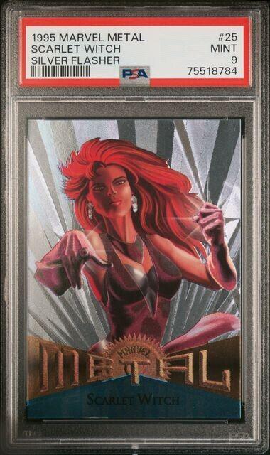 1995 Metal Scarlet Witch [Silver Flasher] #25 card