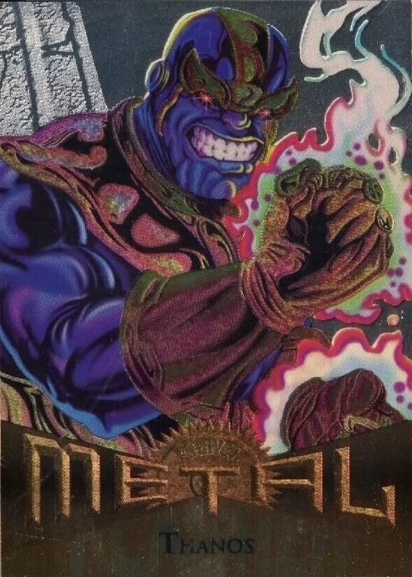 1995 Metal Thanos [Silver Flasher] #19 card