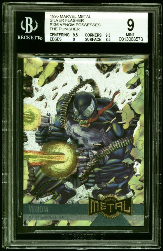 1995 Metal Venom [Silver Flasher] #136 card