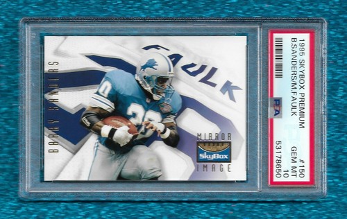 1995 Skybox Premium Marshall Faulk, Barry Sanders #150 card