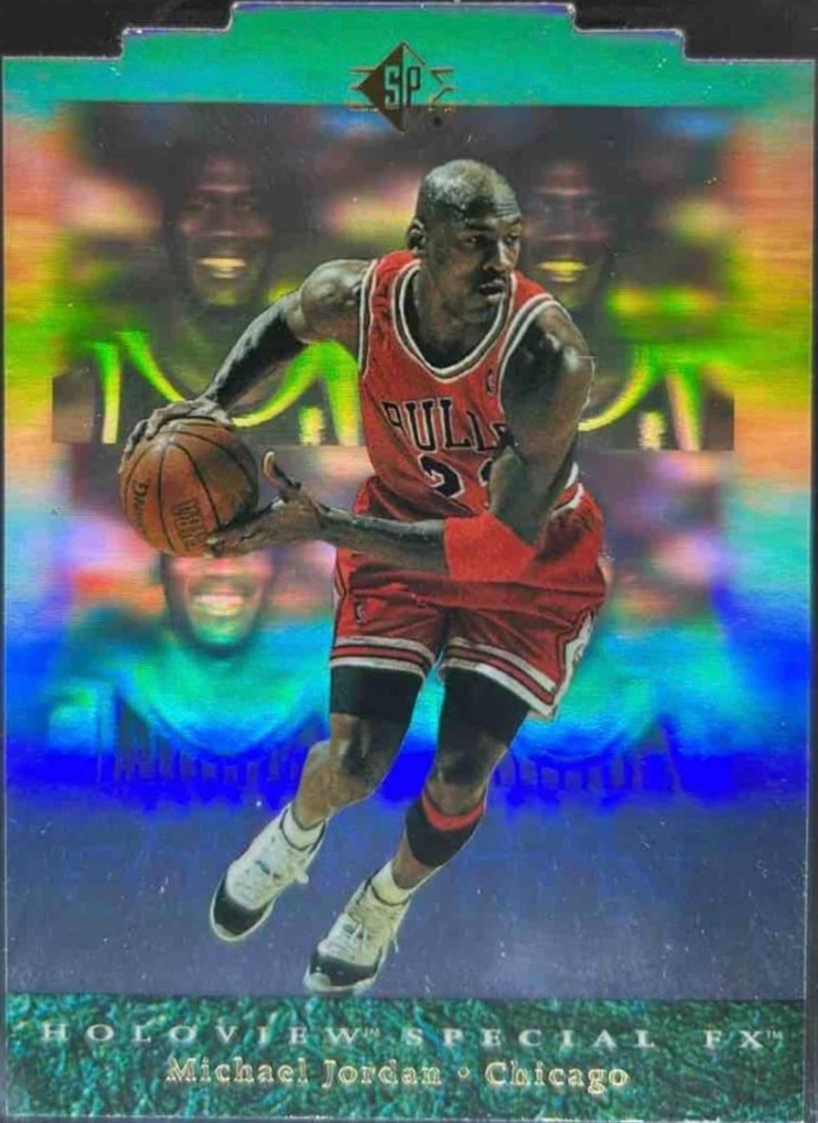 1995 SP Holoviews Michael Jordan [Die Cut] #PC5 card